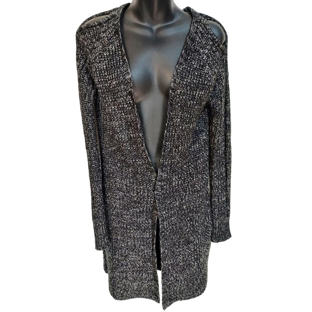 Ohmg long sweater with peek-a-boo sleeves  - Sz Sm